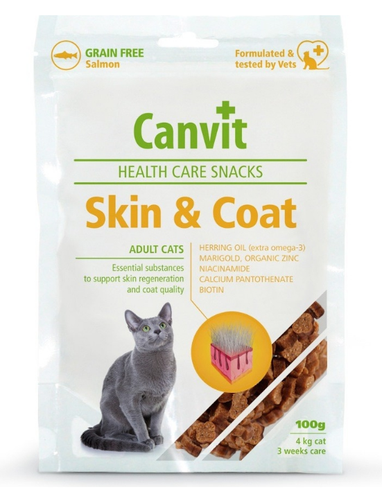 Canvit Cat Health Care Snack Skin & Coat 100g