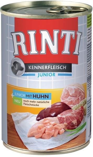 Rinti Dog Junior kuracia konzerva 400g