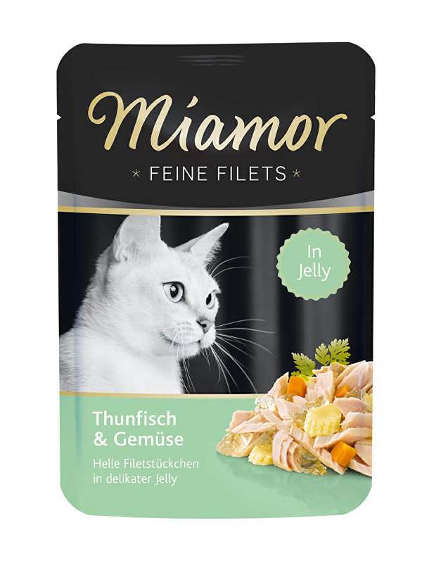 Miamor Cat Filet z tuniaka + zelený 100g