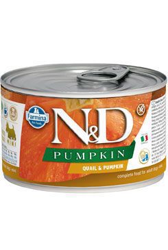 N&D DOG PUMPKIN Adult Quail & Pumpkin Mini 140g