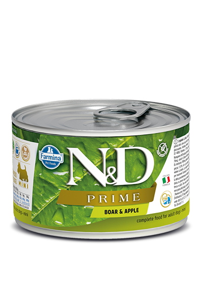 N&D DOG PRIME Adult Boar & Apple Mini 140g