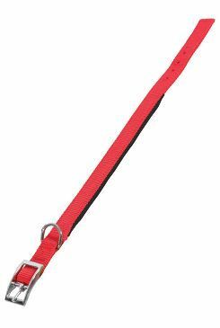 Obojok pre psov SOFT NYLON červený 20mm/45cm Zolux