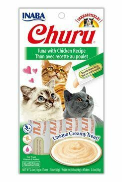 Churu Cat Pyré z tuniaka s kuracím mäsom 4x14g