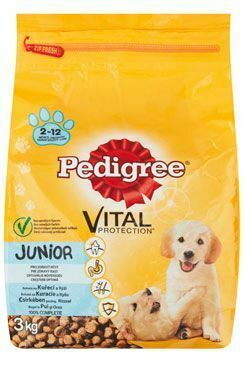 Pedigree Dry Junior kuracie mäso s ryžou 3kg