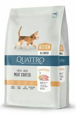 QUATTRO Cat Dry Premium all Breed Kitten Poultry 1,5kg