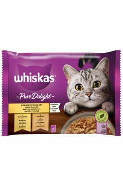 Kapsuly Whiskas. Pure Delight hydinové želé 4x85g