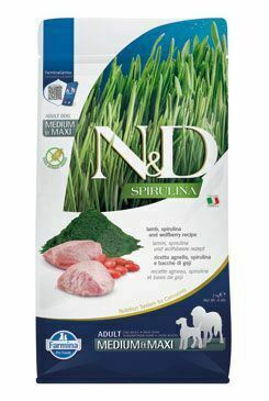 N&D SPIRULINA DOG Adult M/L jahňacie mäso s vlčími bobuľami 2kg