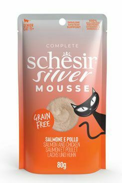 Schesir Cat pocket Senior Lifestage Mousse los/smoke 80g