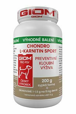 Giom S dog Chondro L-karnitín SPORT 200g plv