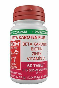 Giom S pes Beta-karotén plus 60 tbl+25% zadarmo