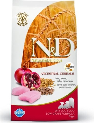 N&D LG DOG Puppy Mini Chicken & Pomegr 7kg