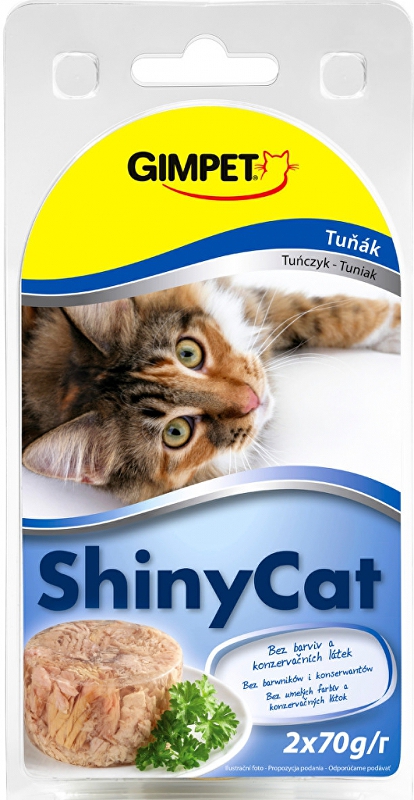 Gimpet cat cons. ShinyCat tuniak 2x70g