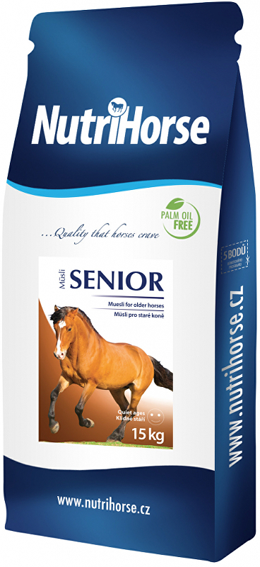 Nutri Horse Müsli Senior pre kone 15kg NOVINKA