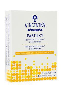 Vincentka pastilky s ovocnou príchuťou 18ctb