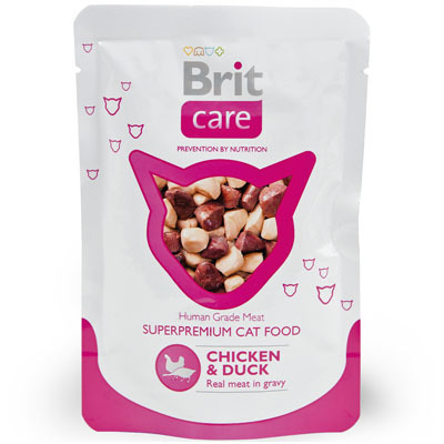 Brit Care Cat Chicken & Duck Pouch 80g