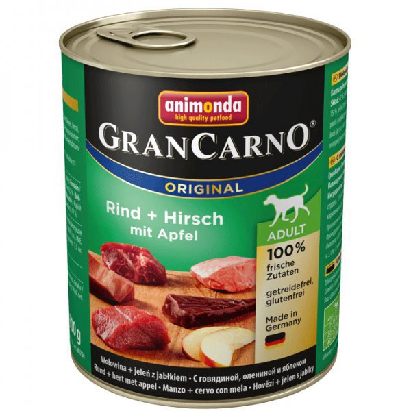 Animonda GRANCARNO cons. ADULT jeleň/jablko 800g