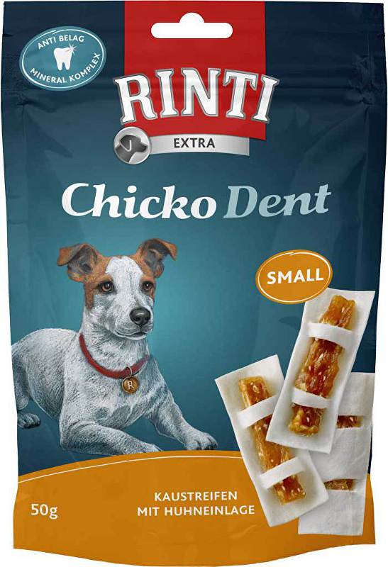 Rinti Pochúťka pre psov Chicko Dent Small chicken 50g