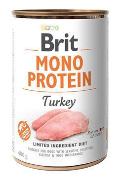 Brit Dog Kons Mono Protein Turkey 400g