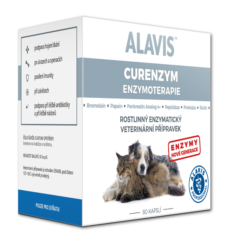 Alavis Enzymoterapia-Curenzyme pre psy a mačky 80cps