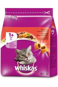 Whiskas Dry s hovädzím mäsom 800g