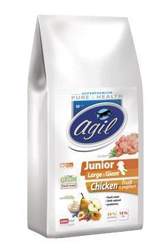 Agil Junior Large&Giant Low Grain Chicken, Lamb, 10kg