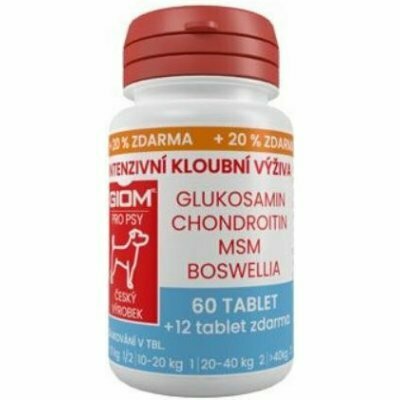 Giom dog Intenzívna kĺbová výživa 60 tbl+20%zdarma