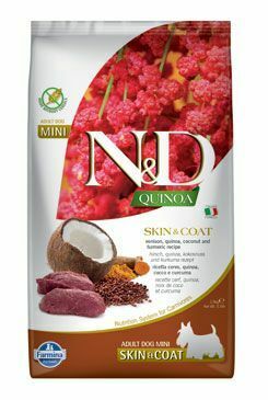 N&D Quinoa DOG Skin & Coat Venison & Coconut Mini 800g