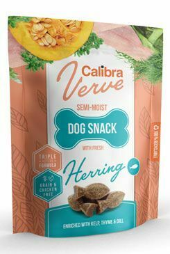 Calibra Dog Verve Semi-Moist Snack Čerstvý sleď 150g