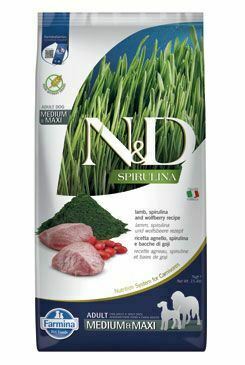 N&D SPIRULINA DOG Adult M/L Lamb & Wolfberry 7kg