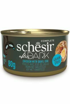 Schesir Cat Cons. After Dark Wholefood chicken/egg 80g