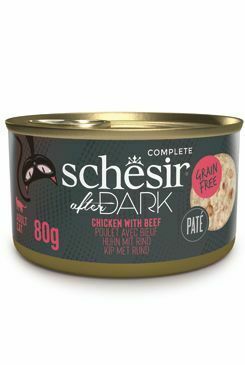 Schesir Cat Cons. After Dark Paté kuracie/hovädzie 80g