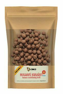 DINGO mäsové guľôčky z lososa a arktického krilu 12mm/150g